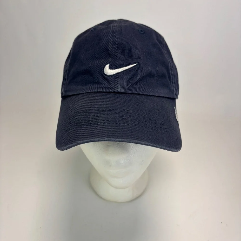 Nike Heritage86 Hat Mens OS Navy Embroidered Center Swoosh Adjustable Dad Cap